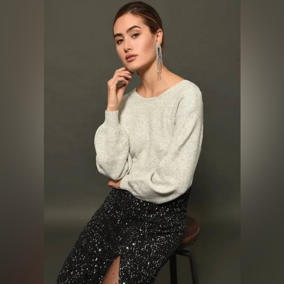 GREYLIN - Twist Back Sweater - light grey - small - Picture 3 of 8